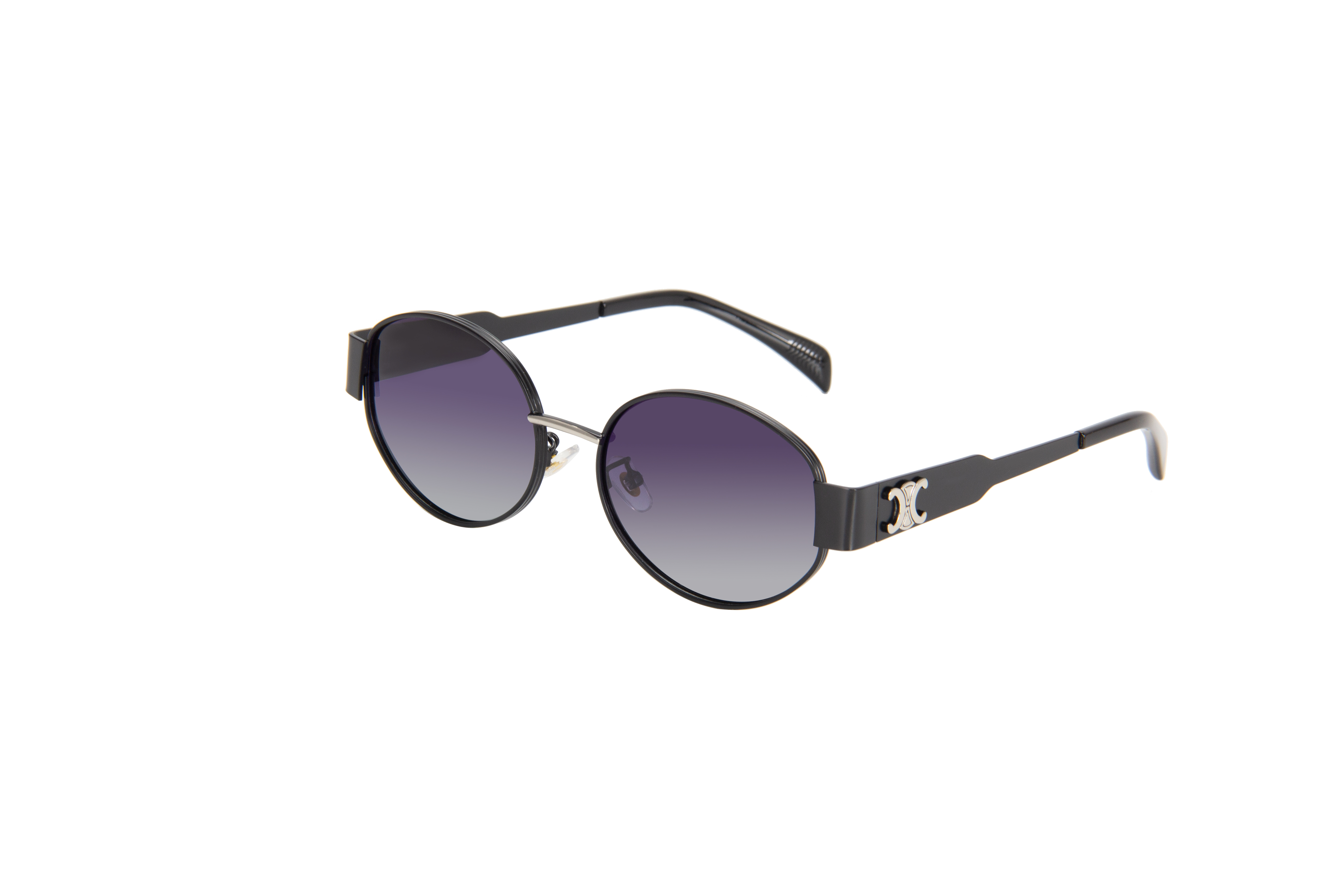 Metal polarized sunglasses