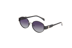 Metal polarized sunglasses