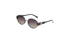 Metal polarized sunglasses