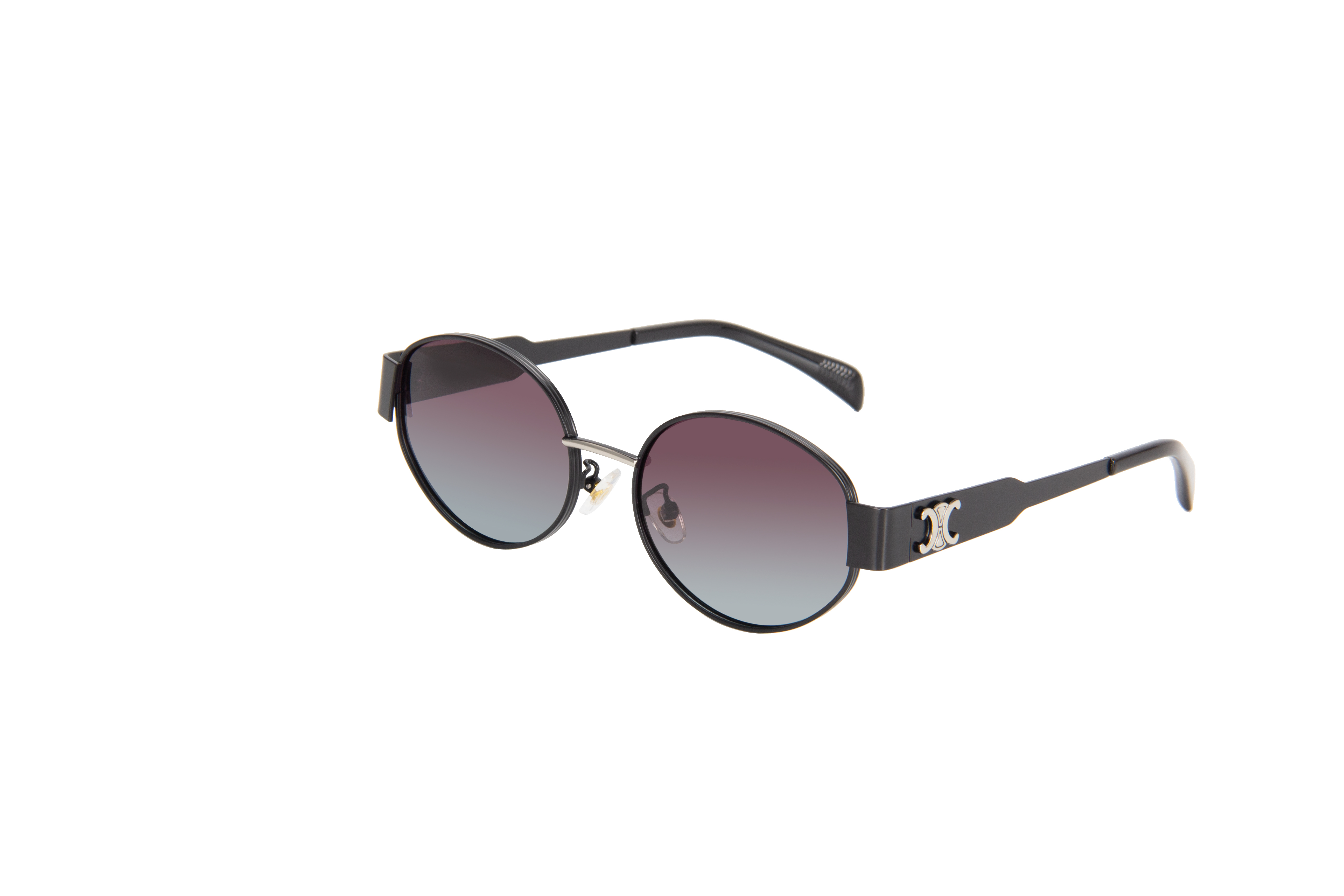 Metal polarized sunglasses