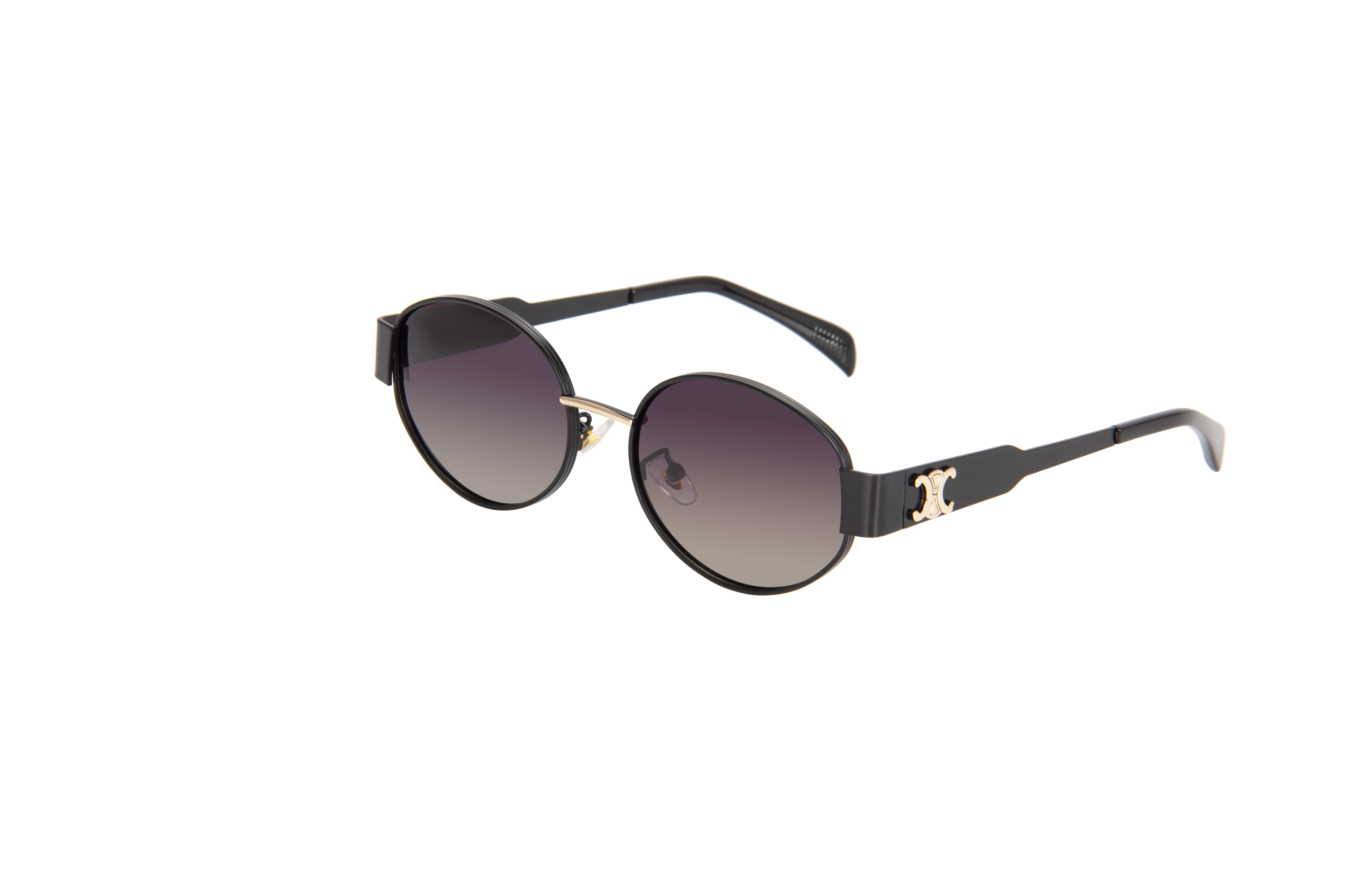 Metal polarized sunglasses