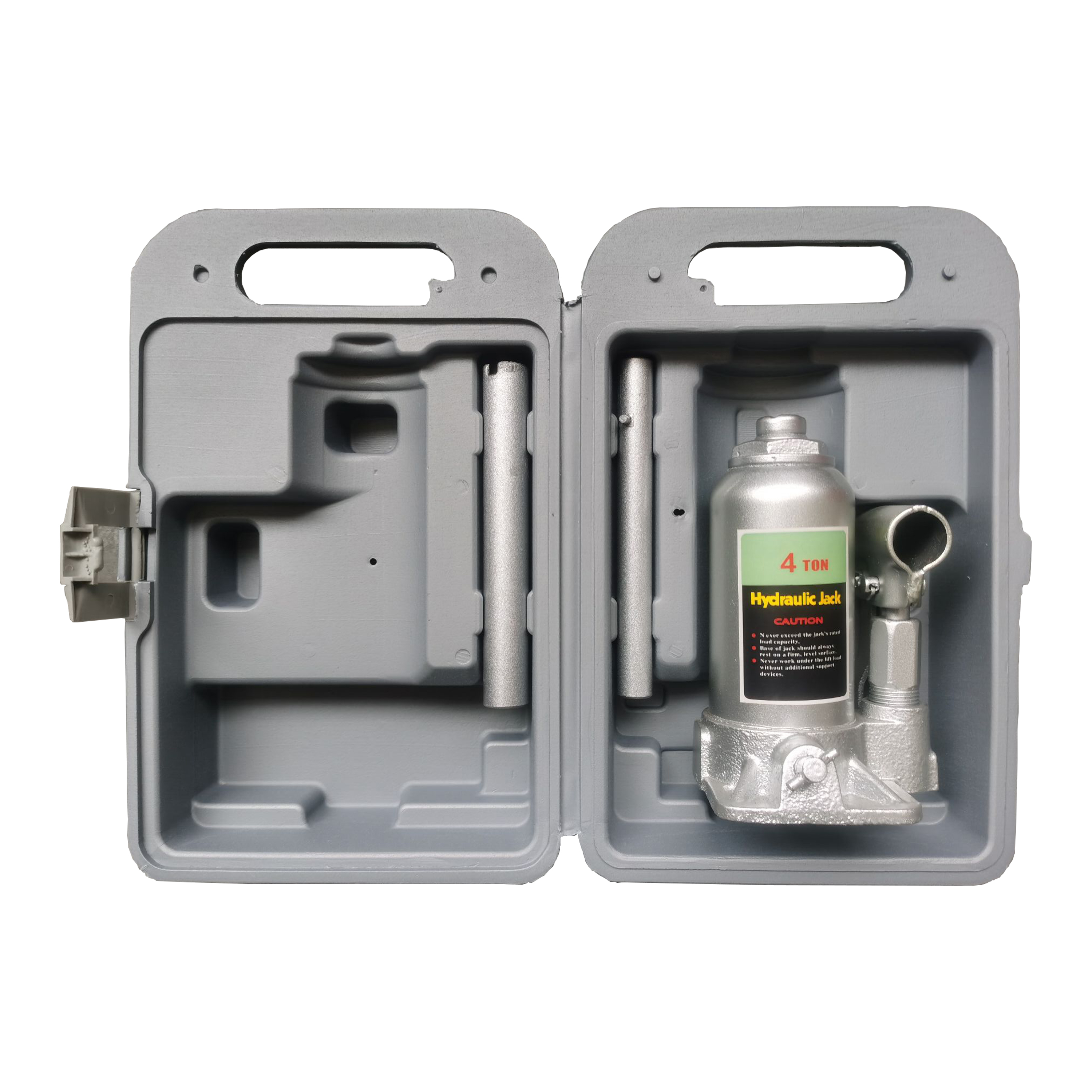 Hydraulic double lift bottle jack