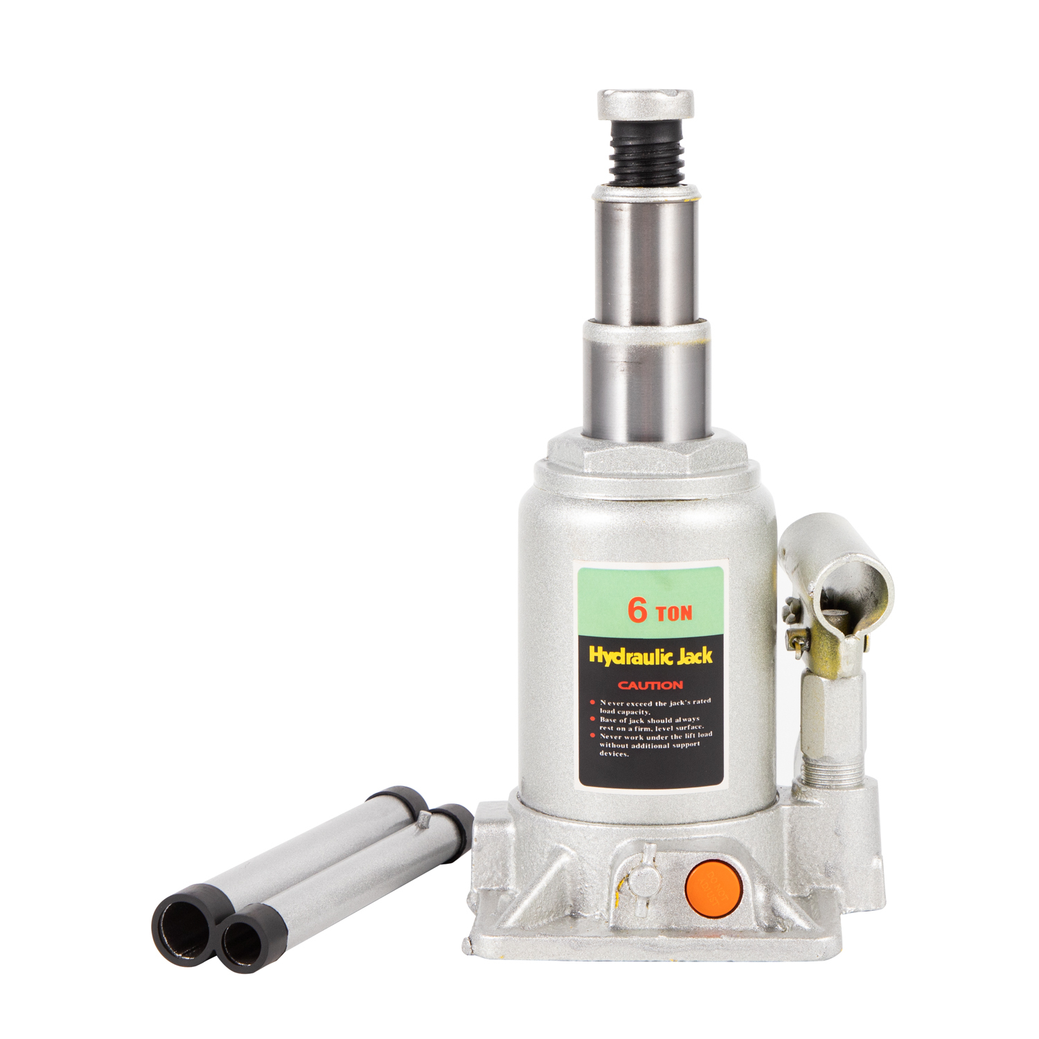 Hydraulic double lift bottle jack