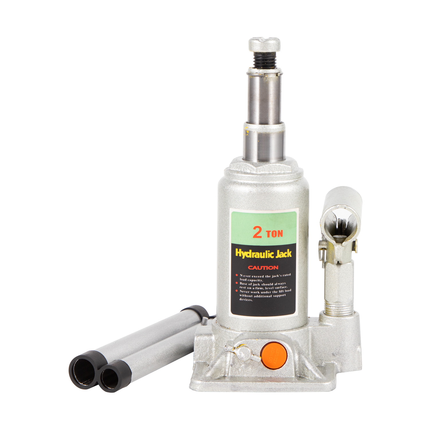 Hydraulic double lift bottle jack
