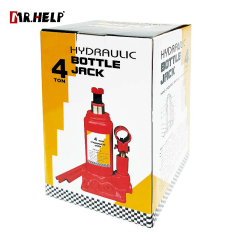 Hydraulic double ram bottle jack,  20T,  Lifting range: 248-598mm
