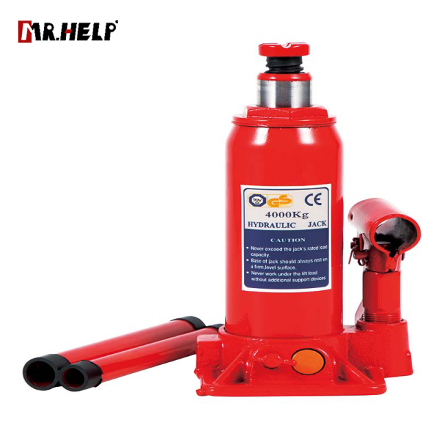 Bottle jack with safety valve,  3-4T,  Lifting range: 195-373mm