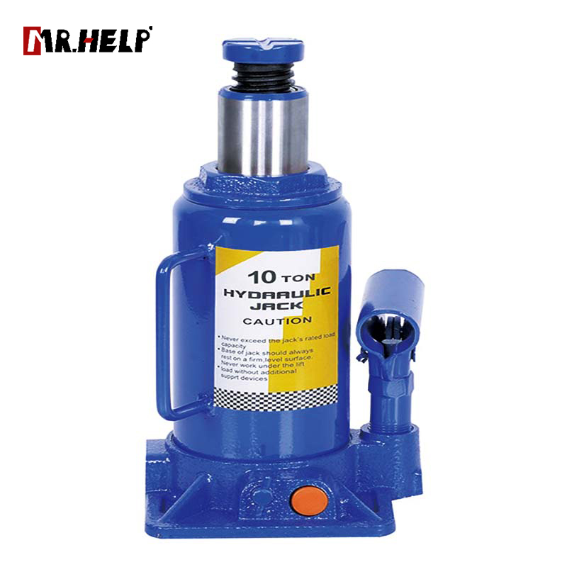 Bottle jack with safety valve, 10T,  Lifting range: 205-390mm