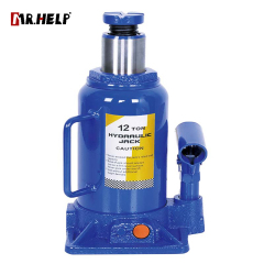 Bottle jack with safety valve, 12T, Lifting range: 215-400mm