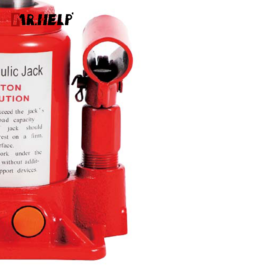 Hydraulic double ram bottle jack,  32T,  Lifting range: 262-595mm