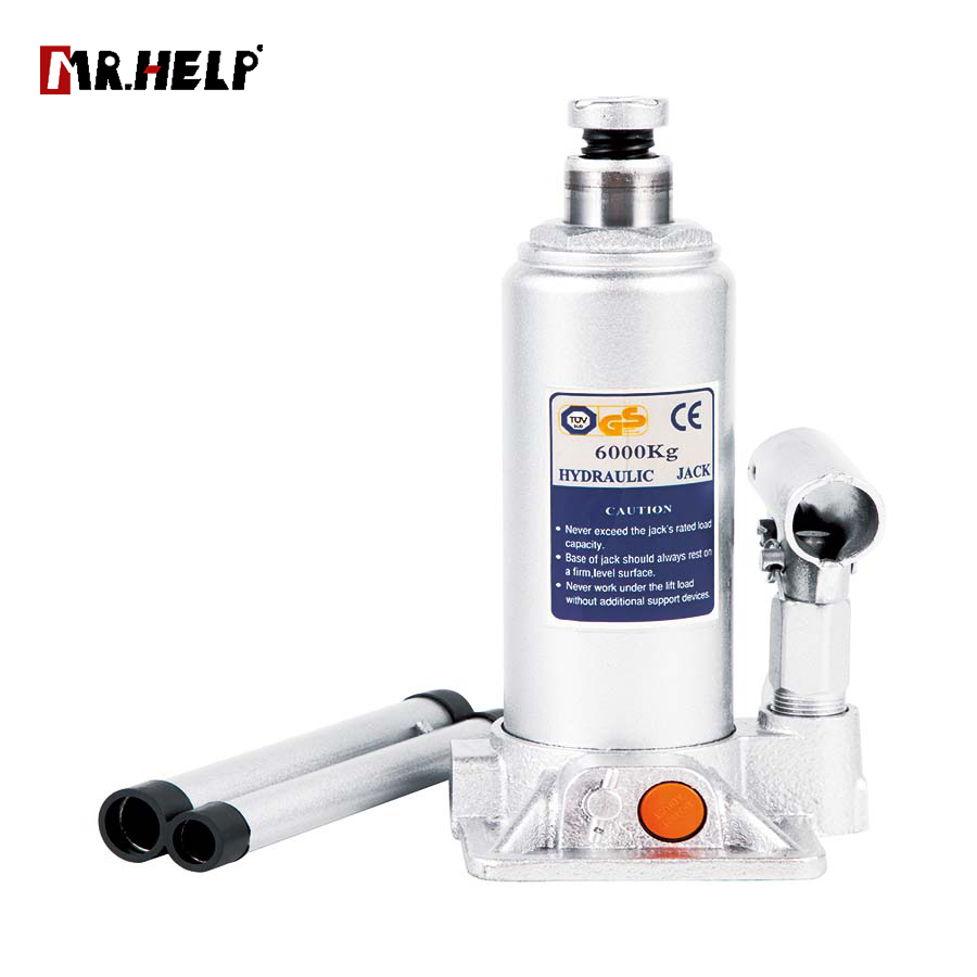 Bottle jack with safety valve, 5-6T, Lifting range: 195-380mm