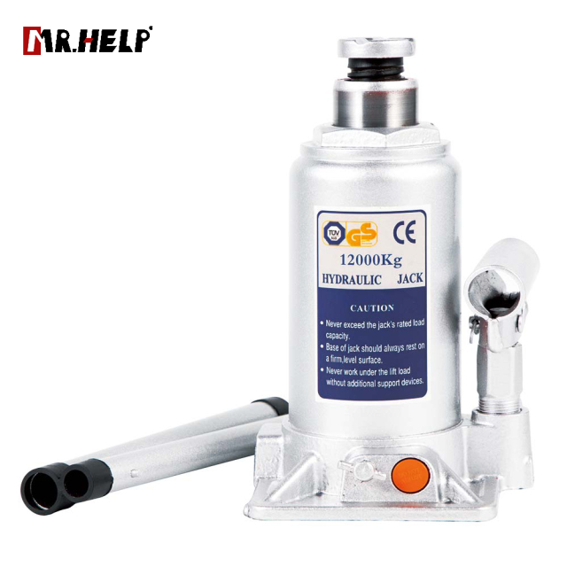 Bottle jack with safety valve, 12T, Lifting range: 205-390mm