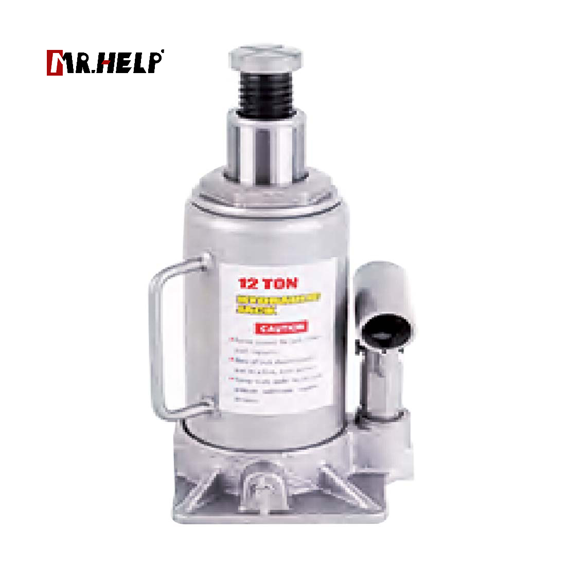 Bottle jack, 12T, Lifting range: 230-465mm
