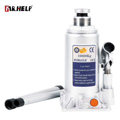 Bottle jack with safety valve, 10T, Lifting range: 205-390mm