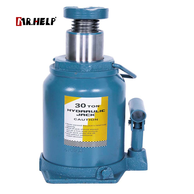 Low profile hydraulic bottle jack, 30T, Lifting range:255-495mm