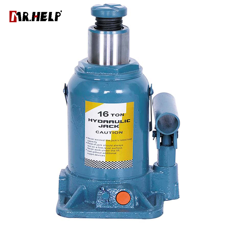 Low profile hydraulic bottle jack, 16T, Lifting range:190-355mm