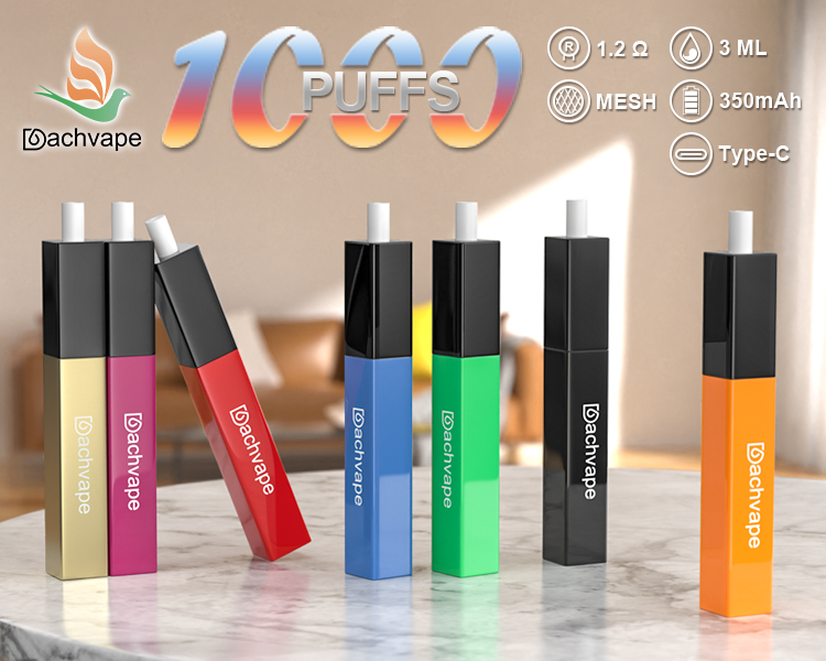 Wholesale Disposable Vape Device 3ml 1000 Puffs Mesh Coil with Battery Cigarette