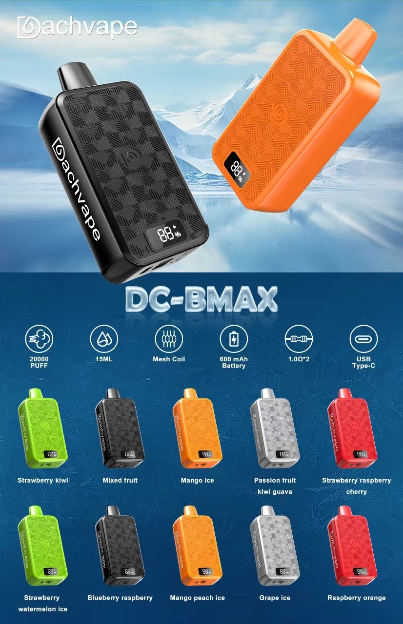20000 Puffs Disposable Vape box style with Smart Screen ajustable Airflow