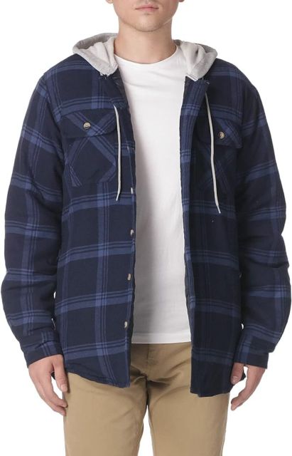 Lined Flannel Shirt Jacket