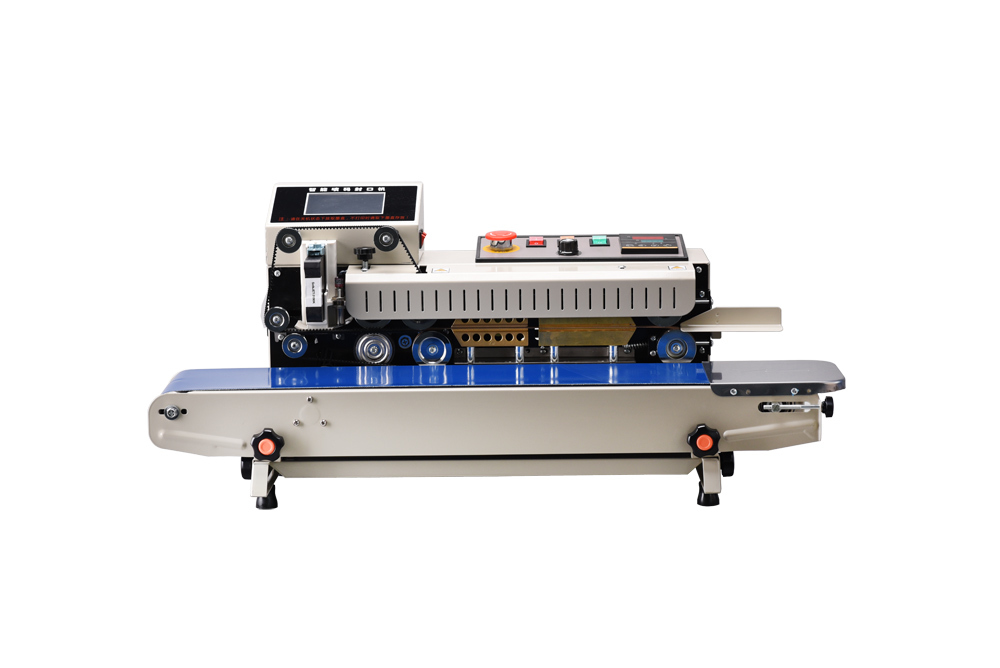 连续性封口机带喷码机 band sealer with ink jet printer