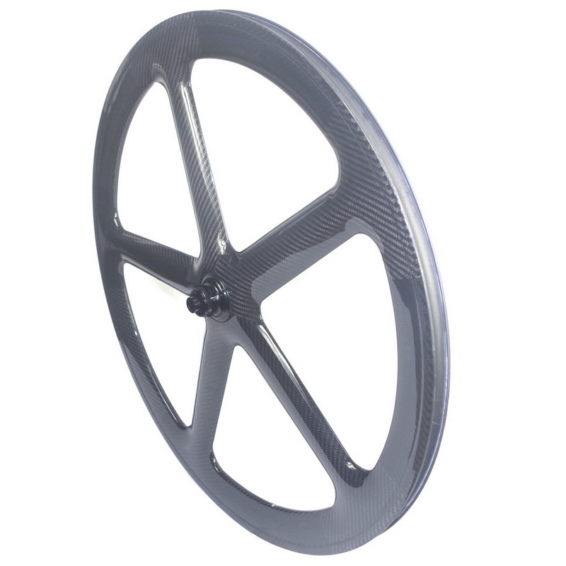 5 spoke disc brake road carbon wheels clincher or tubular