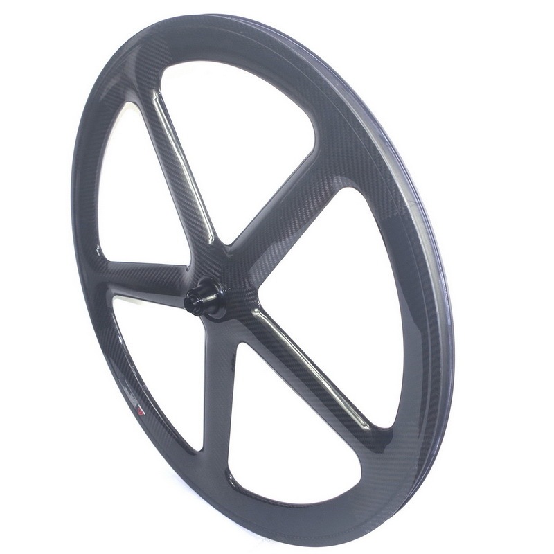 5 spoke disc brake road carbon wheels clincher or tubular