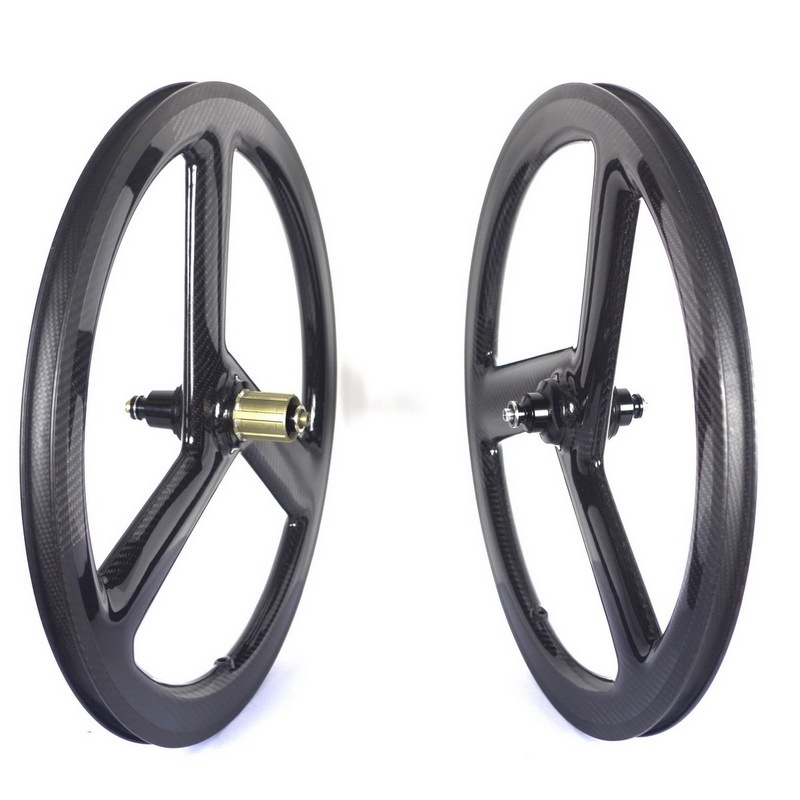 451 tri spoke carbon wheels 20 inch carbon road wheels disc brake