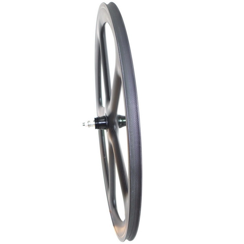 5 spoke track carbon wheels clincher or tubular wheels