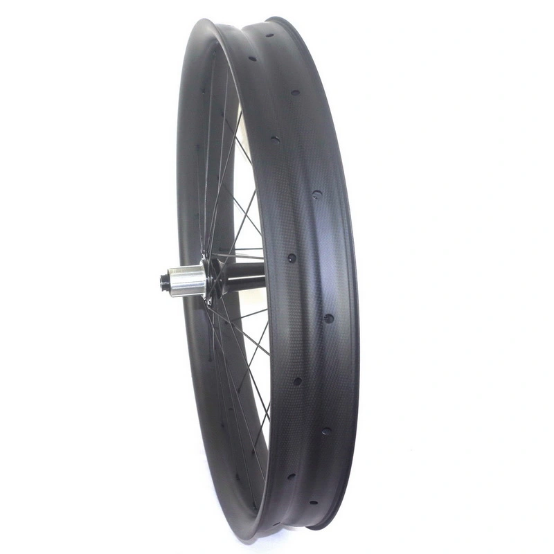 Carbon fat bike wheels 100mm width through axle 197mm  or quick release hub