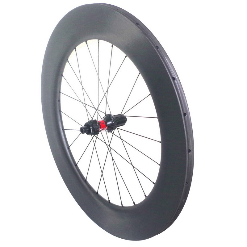 Carbon road wheels disc brake tubular tubeless 88mm DT240s