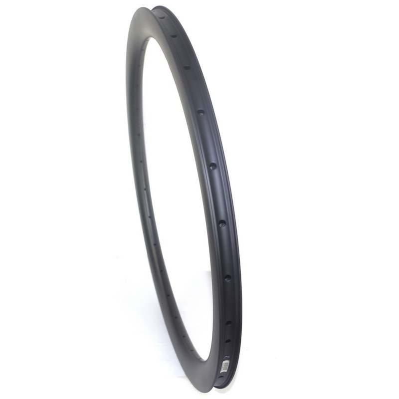 650B Gravel Carbon Rims  30mm 45mm Profile 28mm Width Tubeless With Hook