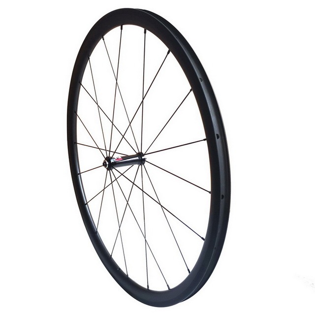 Carbon road bike wheels 30mm profile 25mm width novatec carbon hub