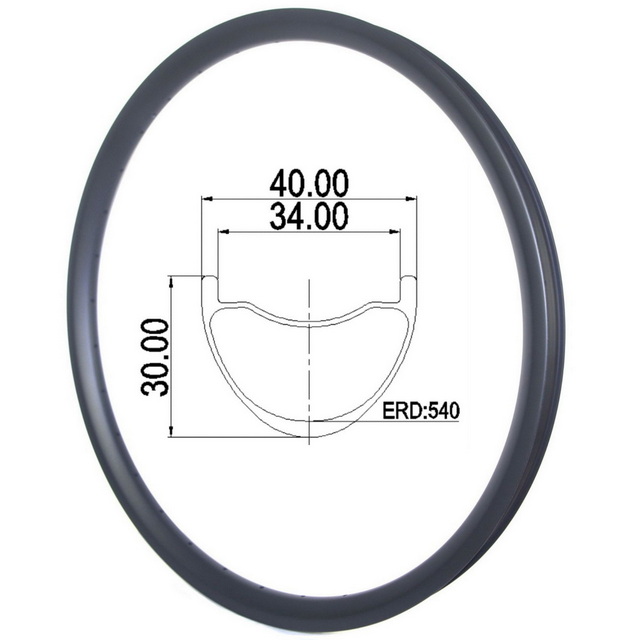 650B Carbon Rims All Mountain 40mm width