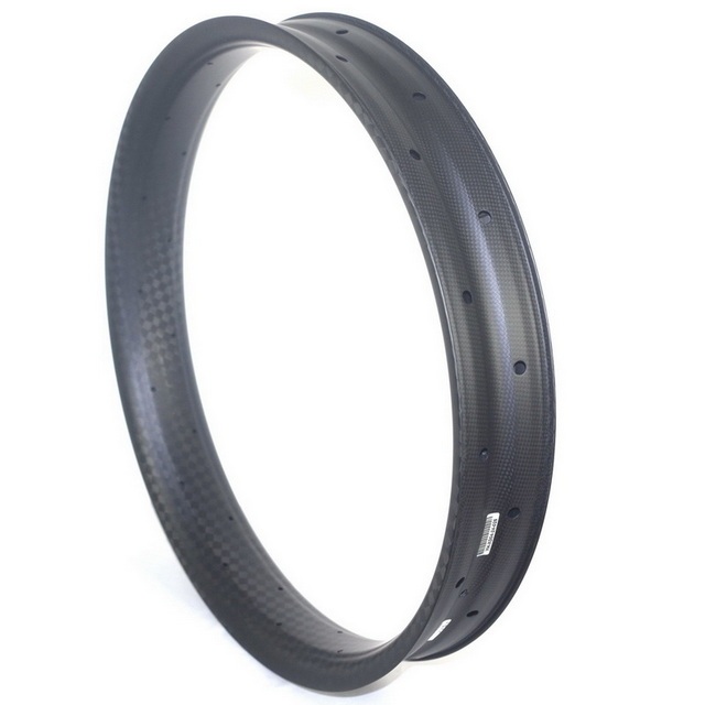 24 Inch fat bike carbon rims 80mm width 75mm external width tubeless