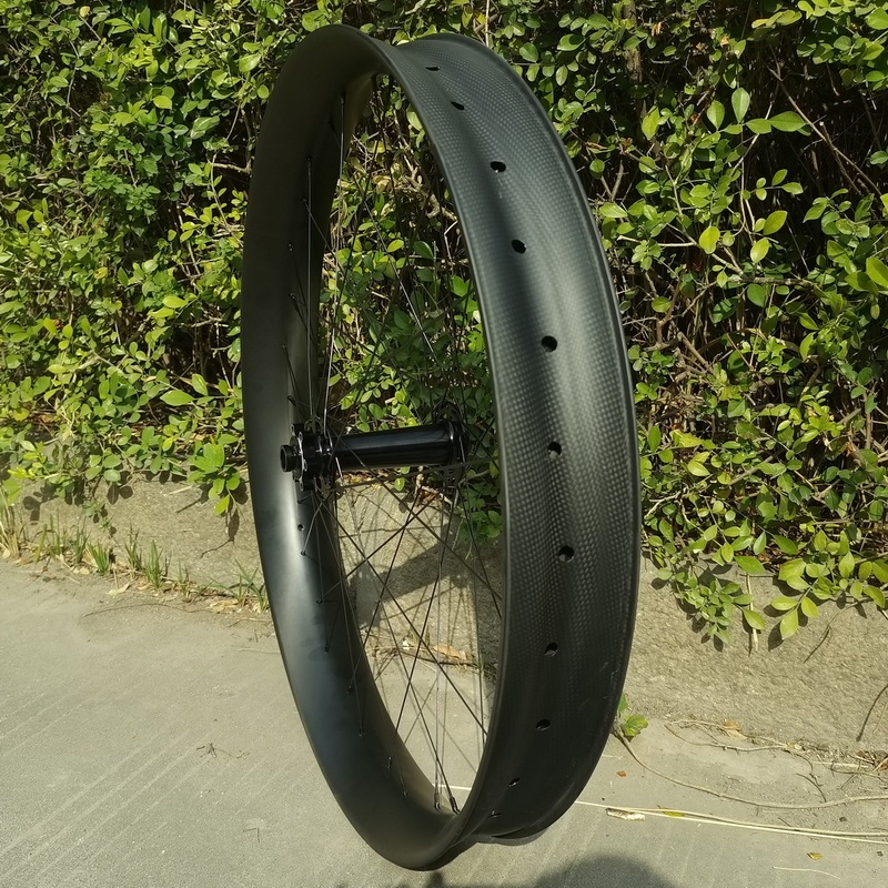 27.5er Fat Bike Carbon Wheelset 80mm Width Tubeless