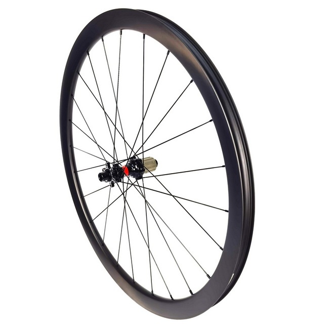 Super Light Gravel Asymmetrical Carbon Wheels 30mm Width 30mm 35mm Profiles