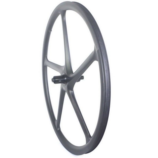 Timetec 700C 5 Spoke Gravel Carbon Wheels Disc Brake Centerlock 6 Bolts Tubeless Ready