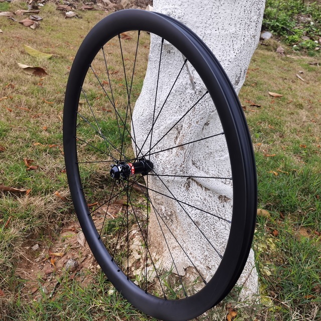 Light Weight Tubeless Tubular Gravel Road Bike Carbon Wheelset Super Light 28mm Width 30mm 35mm  40mm 45mm 55mm 60mm Profiles