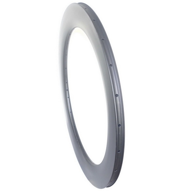 700C Road Carbon Rims 80MM Profiles 26mm External Width Clincher Tubular Tubeless Disc Brake Timetrial Bicycle Rim