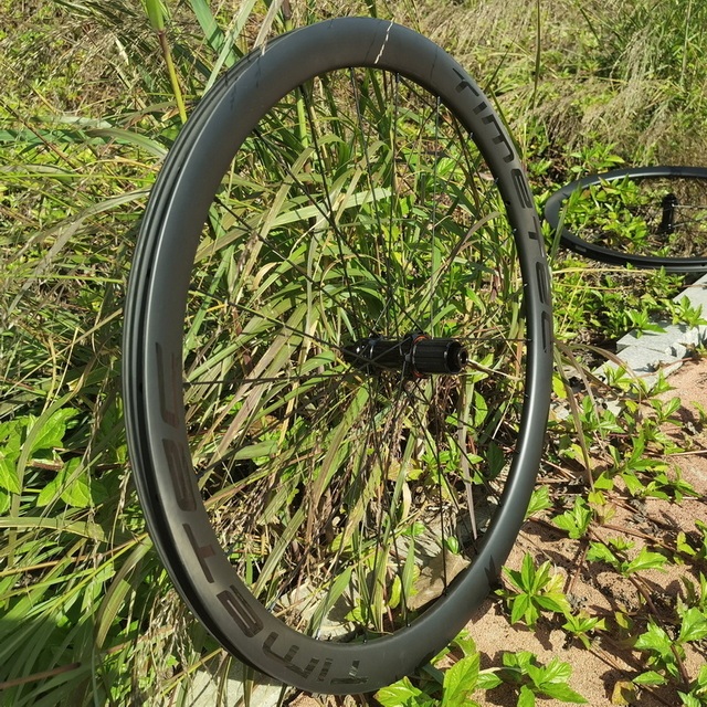 Light Weight Tubeless Tubular Gravel Road Bike Carbon Wheelset 28mm Width 30mm 35mm  40mm 45mm 55mm Profiles