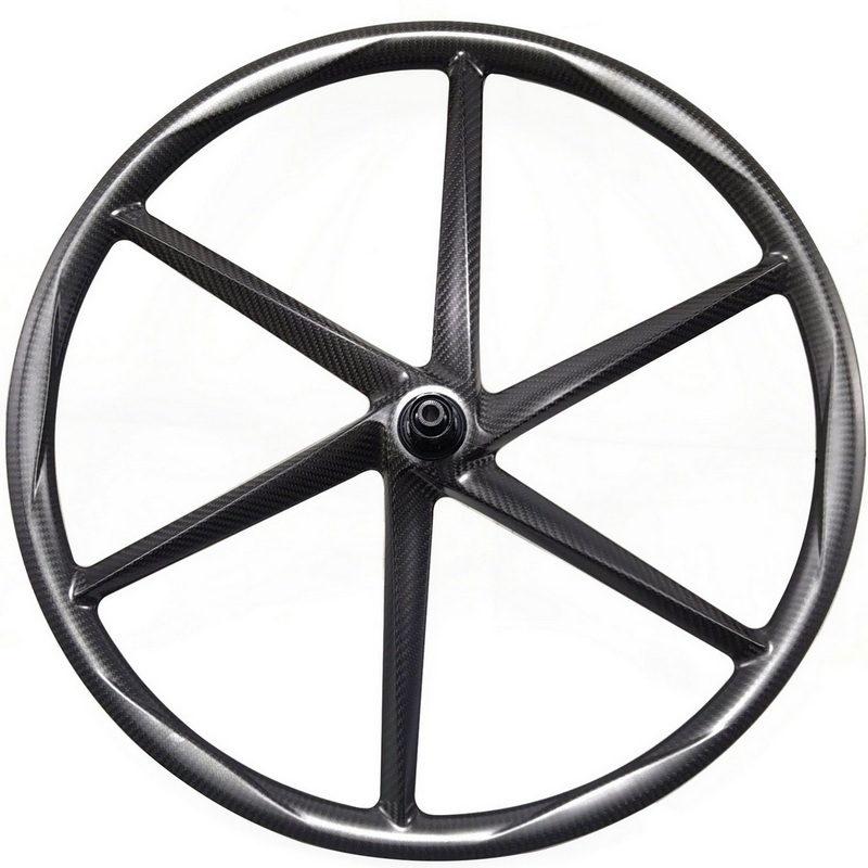 700C Ultra-Light 6 Spokes Road Gravel Carbon Wheels 30mm Width 30mm Profile Tubeless Toray T800 Center lock Ratchet Hub