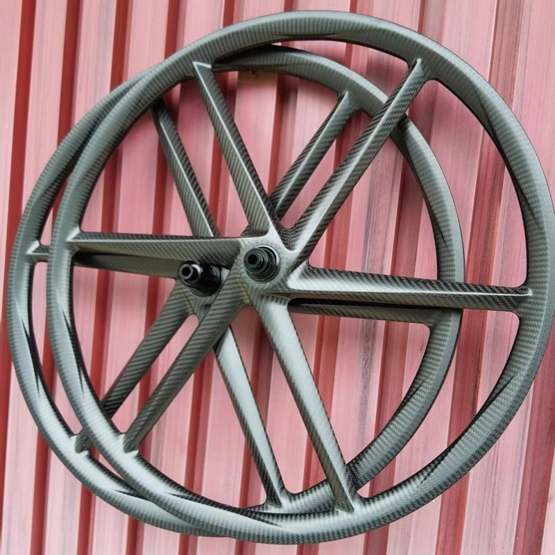 700C Ultra-Light 6 Spokes Road Gravel Carbon Wheels 30mm Width 30mm Profile Tubeless Toray T800 Center lock Ratchet Hub