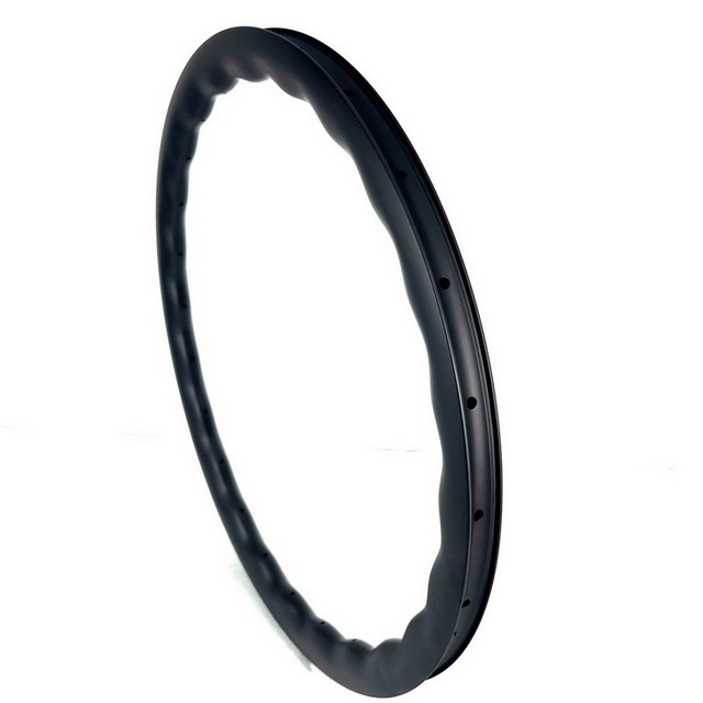 700C Super Light Gravel Carbon Rims 31mm External Width 25mm Inner Width Wave Design Tubeless Ready 40MM 45MM 50MM