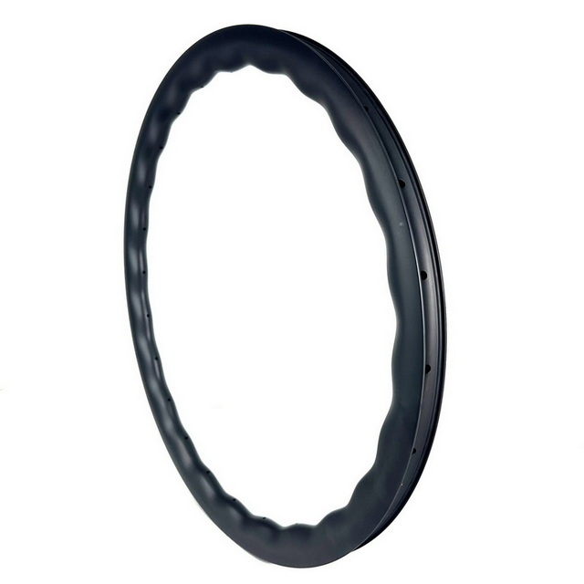 700C Super Light Gravel Carbon Rims 31mm External Width 25mm Inner Width Wave Design Tubeless Ready 40MM 45MM 50MM