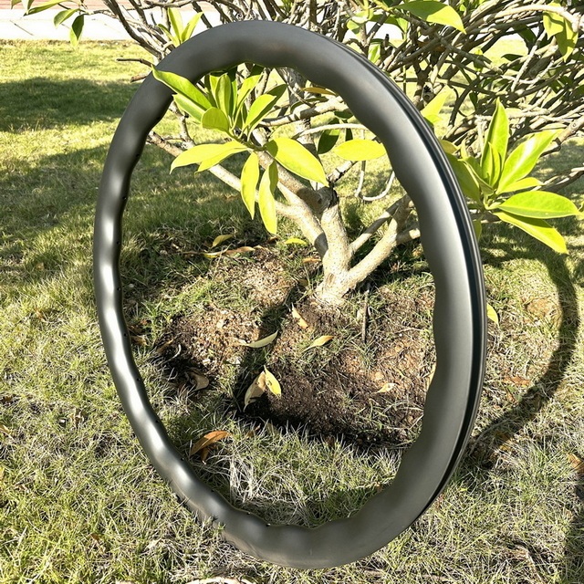 700C Super Light Gravel Carbon Rims 31mm External Width 25mm Inner Width Wave Design Tubeless Ready 40MM 45MM 50MM