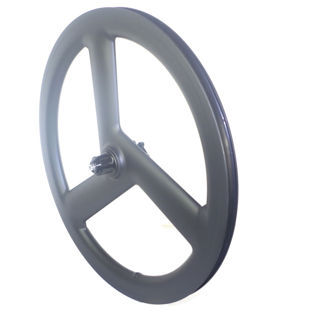 Tri Spoke 20 Inch Bicycle 451 Carbon Wheelset BMX Folding Bike Wheels Disc Brake Clincher 9 10 11 Speed