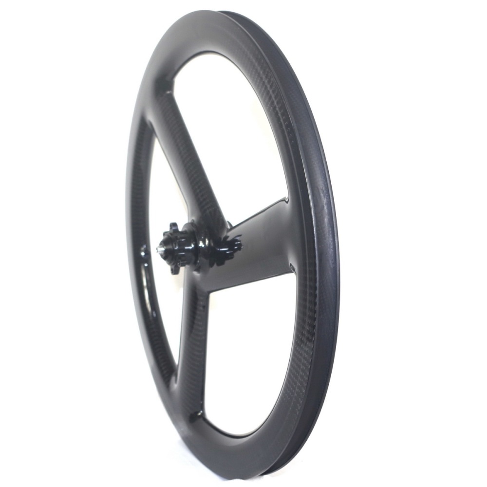 Tri Spoke 20 Inch Bicycle 451 Carbon Wheelset BMX Folding Bike Wheels Disc Brake Clincher 9 10 11 Speed