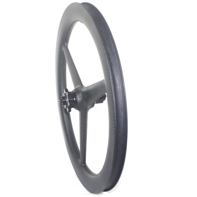 20 Inch Tri Spoke 406 Carbon Wheels Disc Brake Clincher