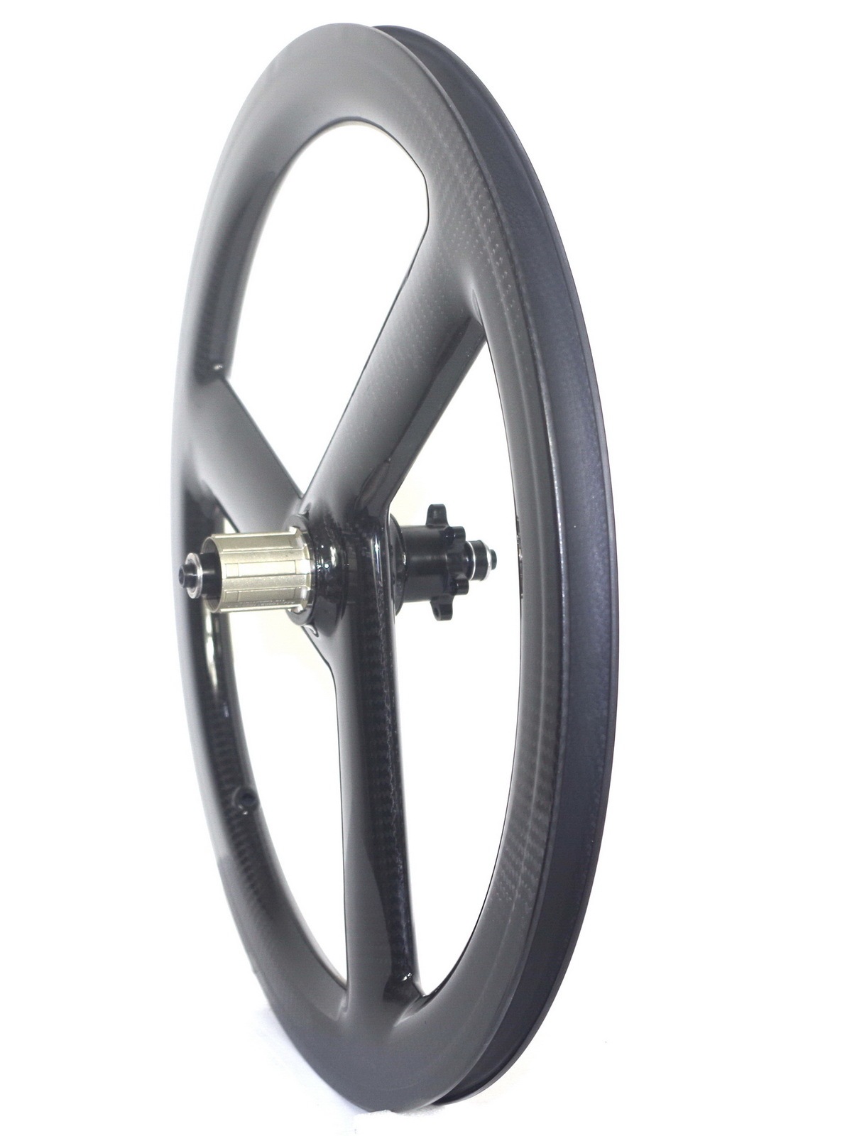Tri Spoke 20 Inch Bicycle 451 Carbon Wheelset BMX Folding Bike Wheels Disc Brake Clincher 9 10 11 Speed