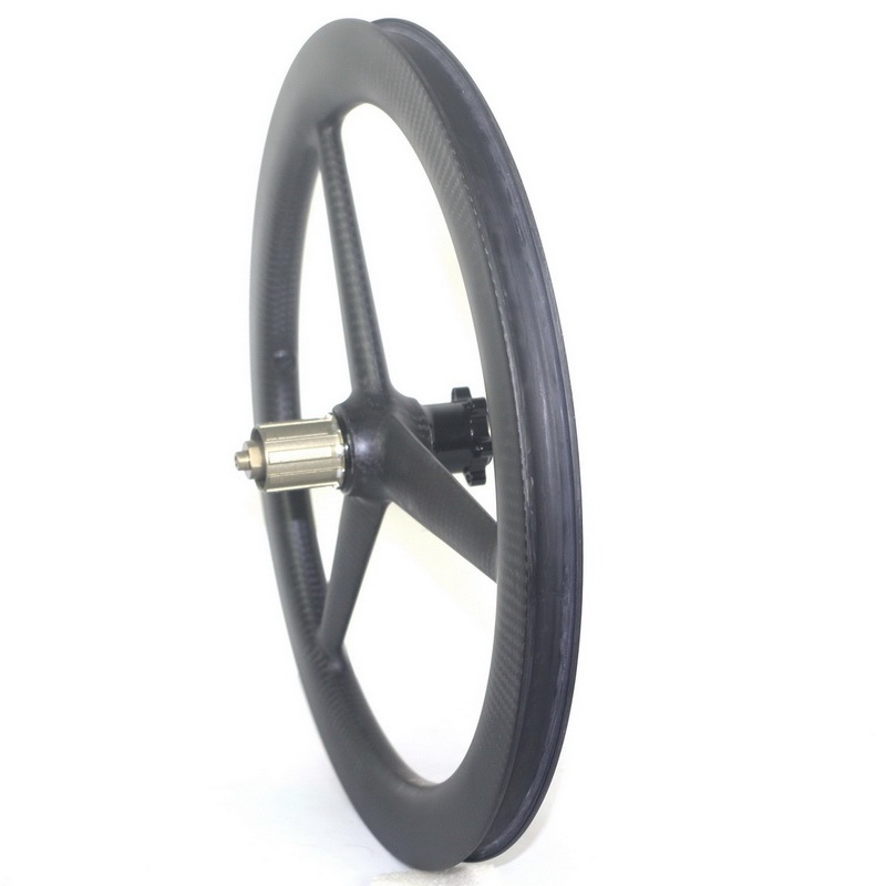 20 Inch Tri Spoke 406 Carbon Wheels Disc Brake Clincher