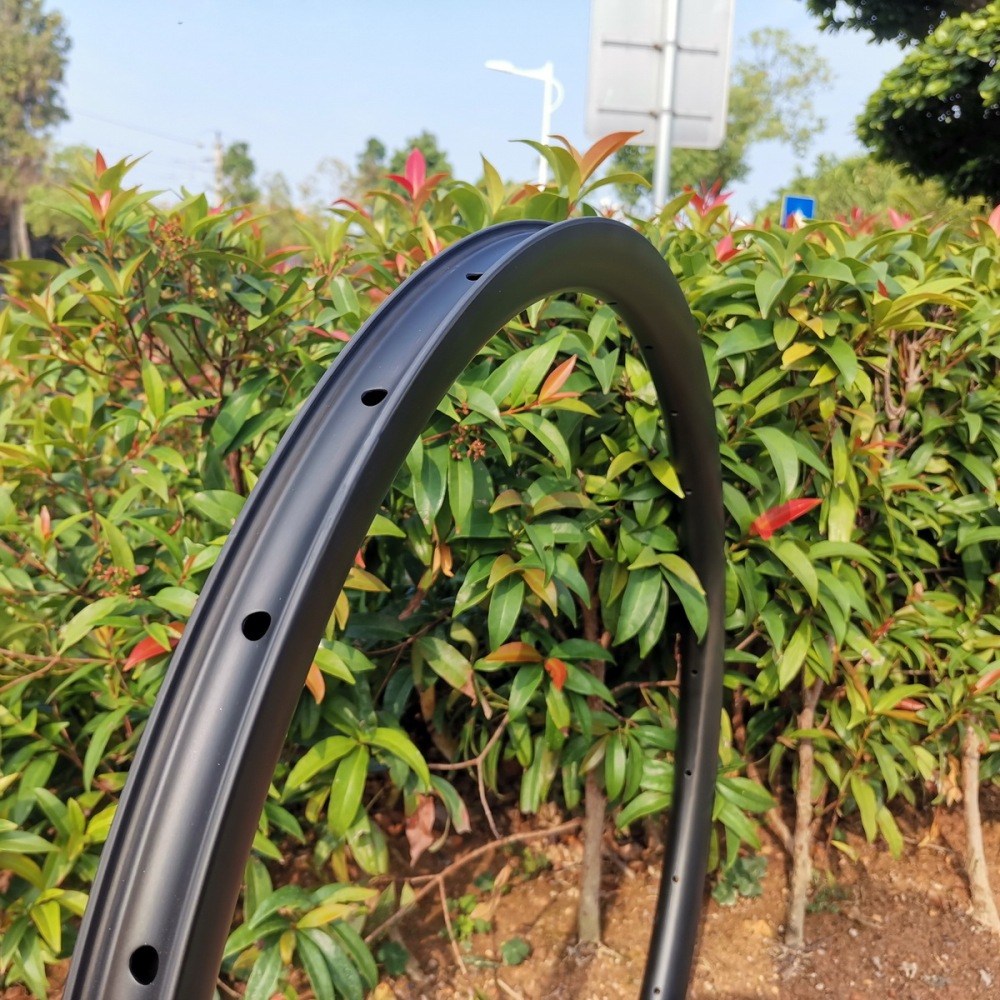 Super Light 700C Gravel Carbon Rims 30MM External Width 25mm Internal Width 30mm 35mm, 40mm 45mm 50mm Profiles Tubeless